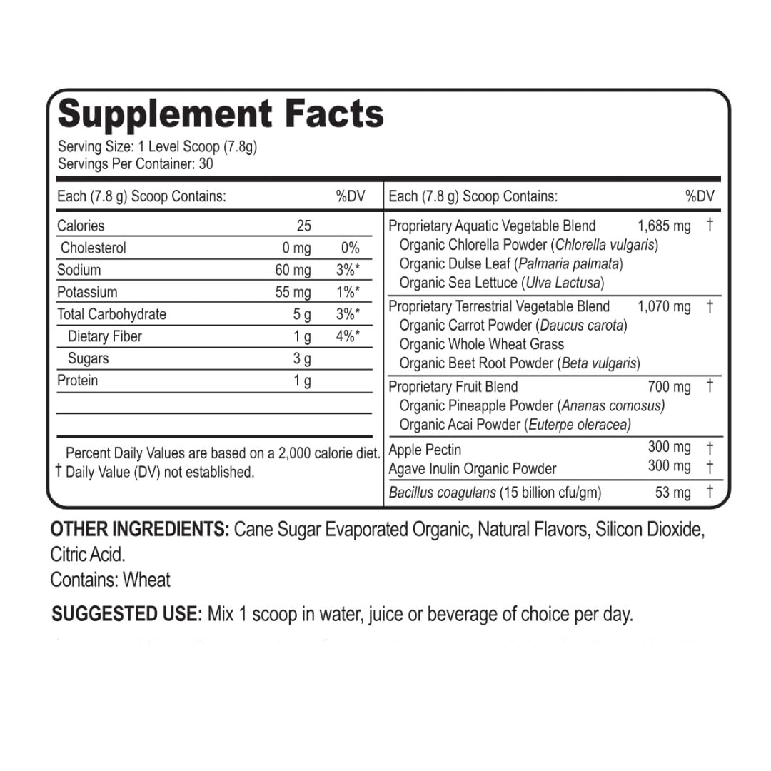 Script Essentials Yummy Greens Probiotic Drink Mix Powder - 8.25 oz - image 2