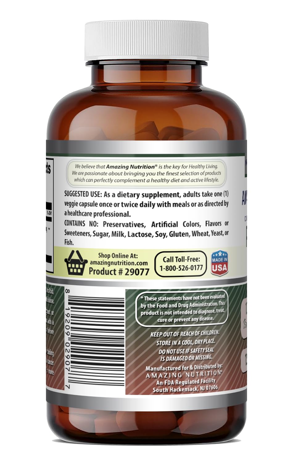 Amazing Nutrition Pine Bark Extract 100 mg - 120 Vegetarian Capsules - image 5