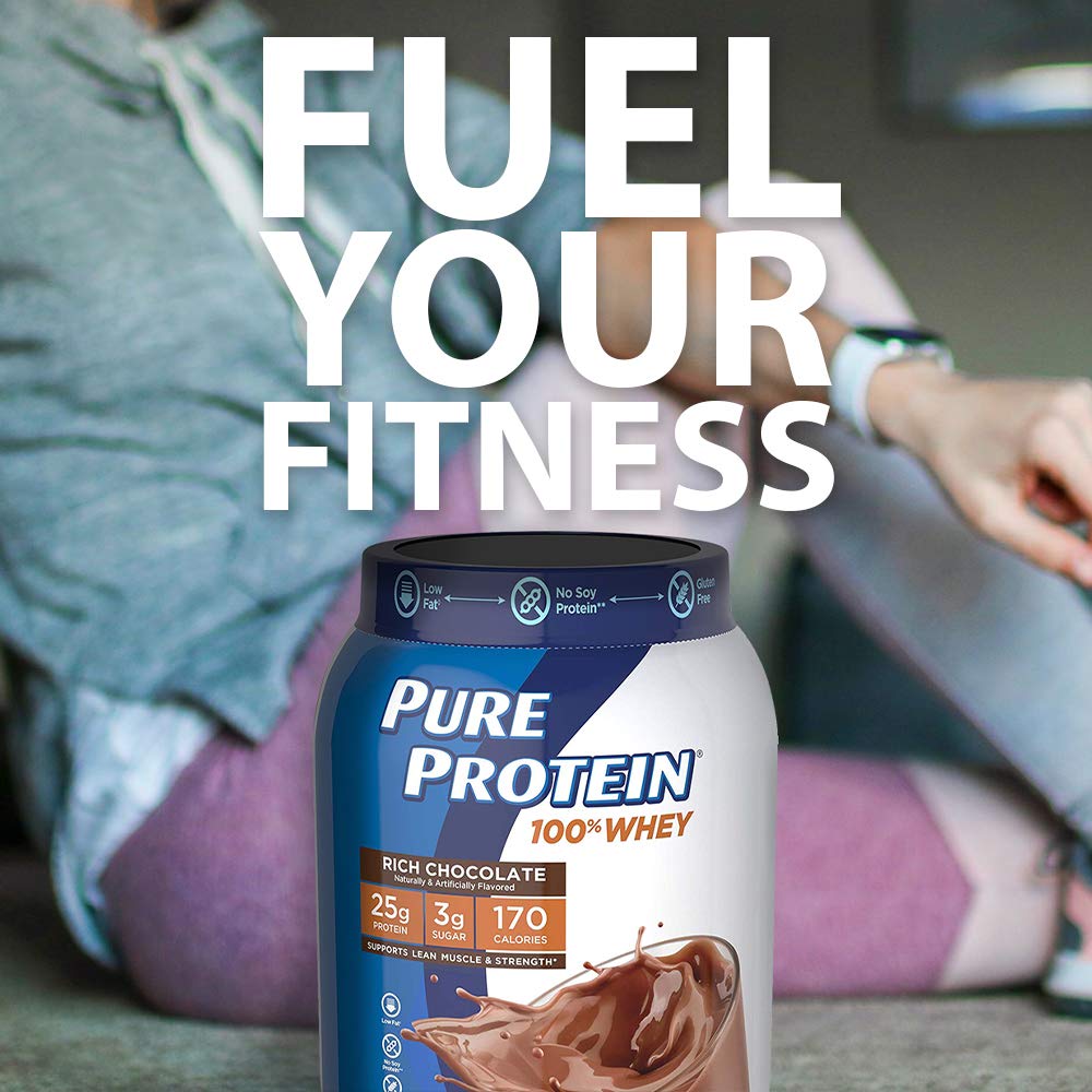 Pure Protein Whey Protein Powder Vanilla Cream Gluten Free - 2 Pack - image 4
