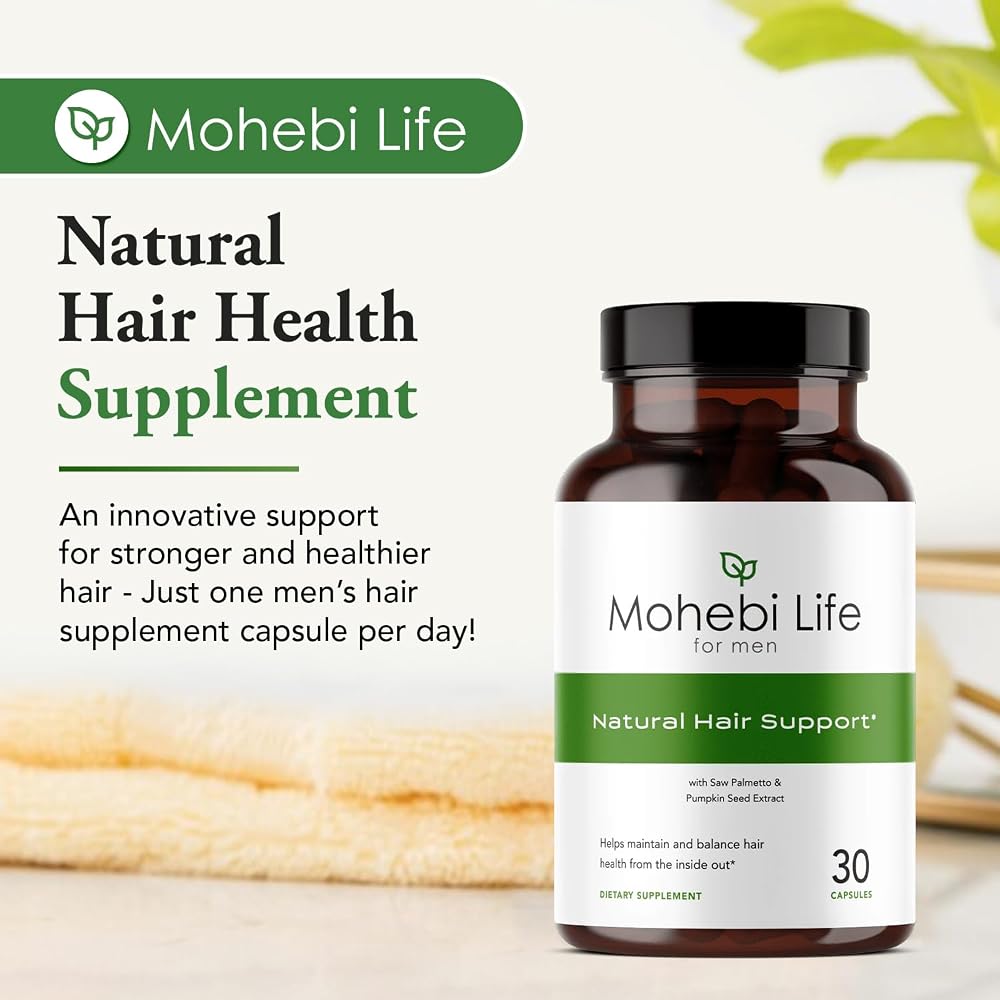 Mohebi Life Hair Growth Supplement for Men – 30 Capsules - image 2