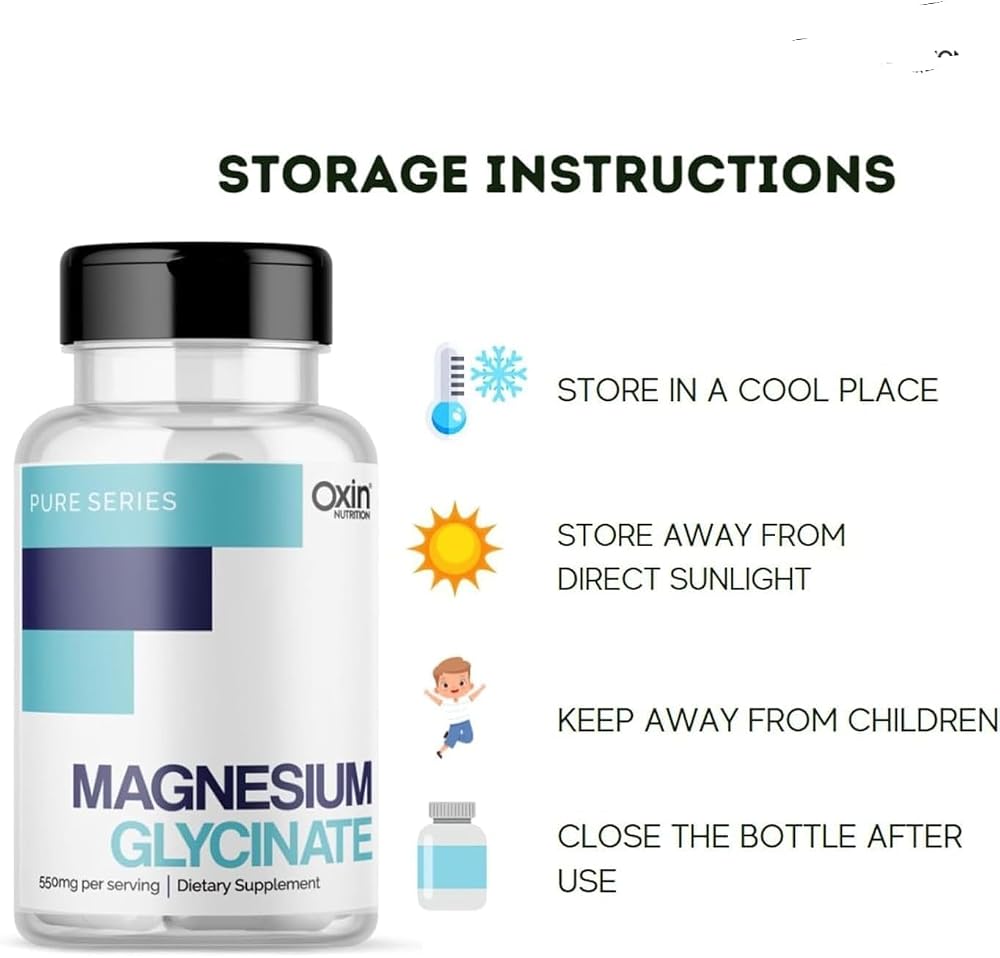 Magnesium Glycinate for Healthy Muscles, Nerves & Sleep - 60 Vegetarian Capsules - image 3