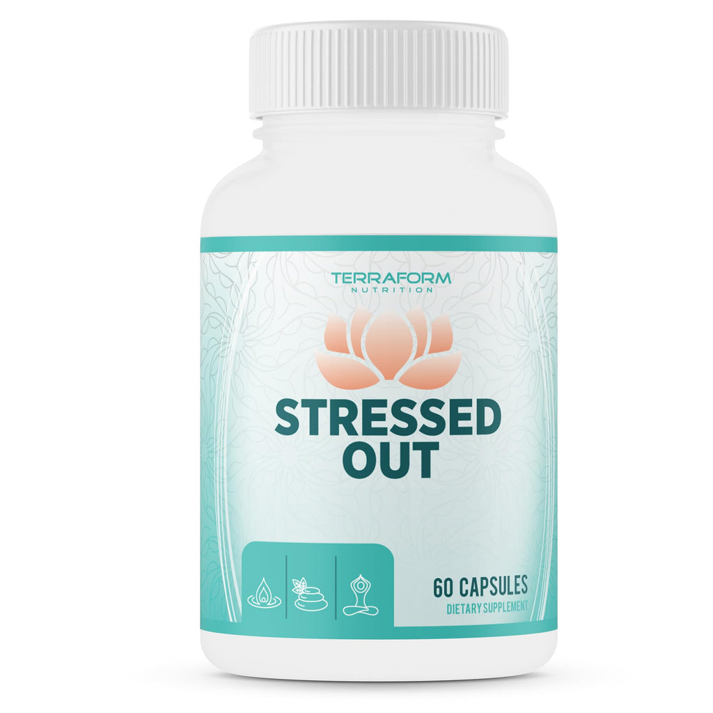 TerraForm Nutrition Stressed Out Mental Focus & Relaxation - 60 Capsules