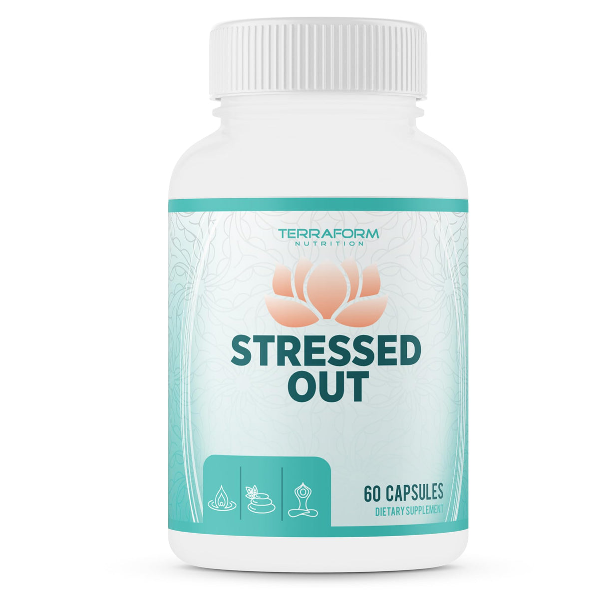 TerraForm Nutrition Stressed Out Mental Focus & Relaxation - 60 Capsules