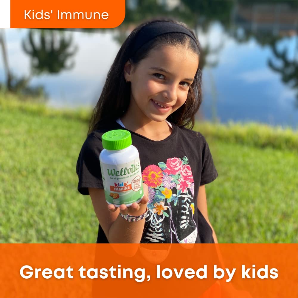 Wellvites Sugar Free Kids Immune and Multivitamin Gummies