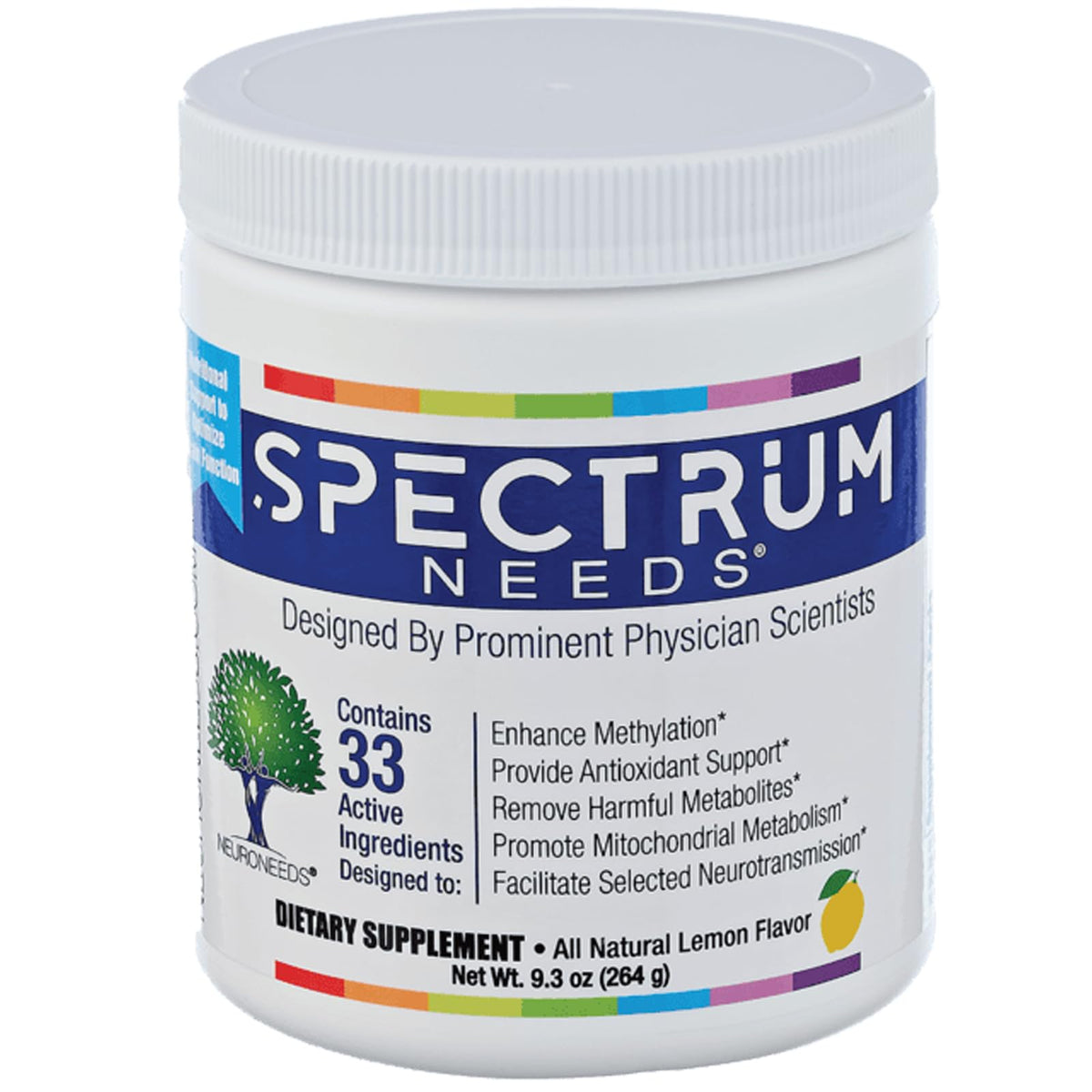 Neuro Needs SpectrumNeeds Nutritional Support Powder Lemon - 8.9 oz