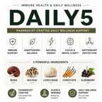 L & L Supplement Daily 5 Multivitamin Mushroom Complex - 60 Capsules - image 3