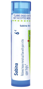 Boiron Sabina 6C Homeopathic Medicine for Menstruation - 80 Pellets