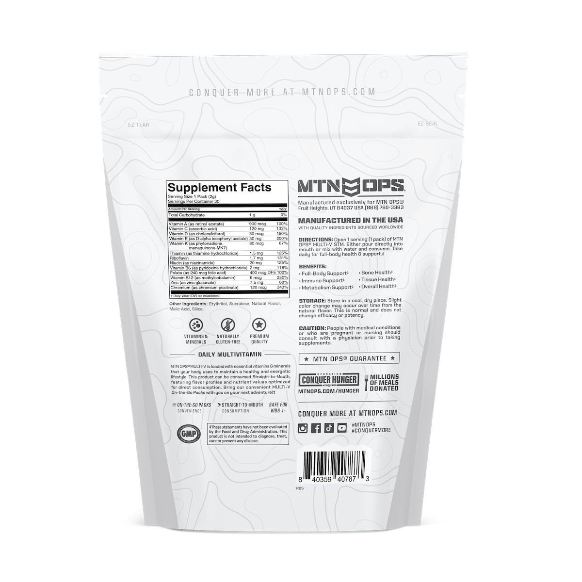 MTN OPS Multi-V STM Daily Multivitamin Powder - 30 Servings - image 12