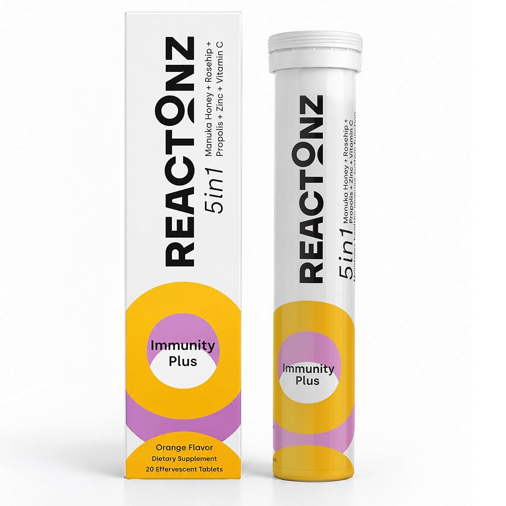 REACTONZ 5-in-1 Immune Support Effervescent Tablets