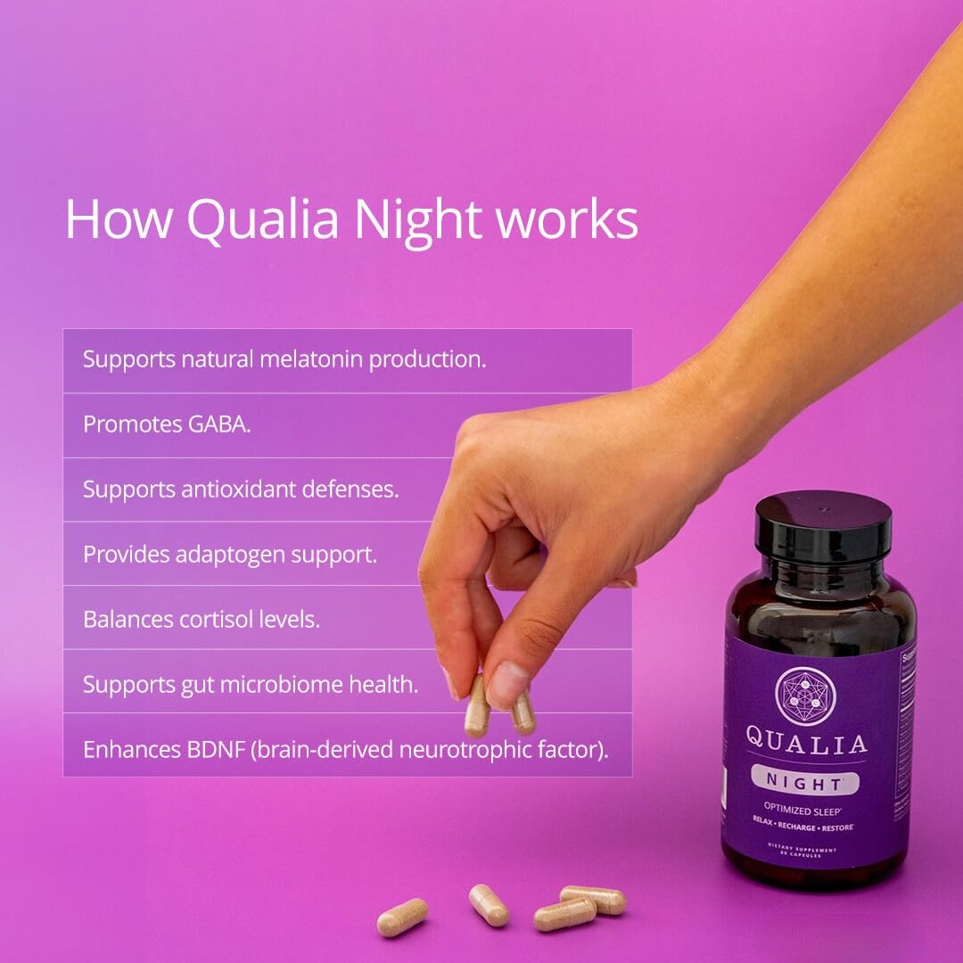 Qualia Life Sciences Qualia Night Sleep Aid - 80 Capsules - image 4