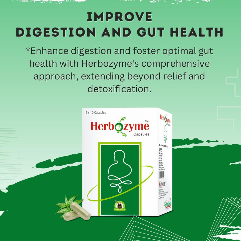 Ayurved Research Foundation Herbozyme Herbal Digestive Support - 200 Capsules - image 7