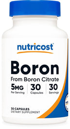 Nutricost Boron 5mg - 30 Vegetarian Capsules