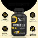 Nutra Simple Berberine HCl 1200mg - 60 Vegan Capsules - image 3