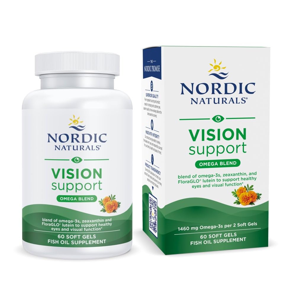 Nordic Naturals Vision Support with Lutein & Zeaxanthin - 60 Softgels