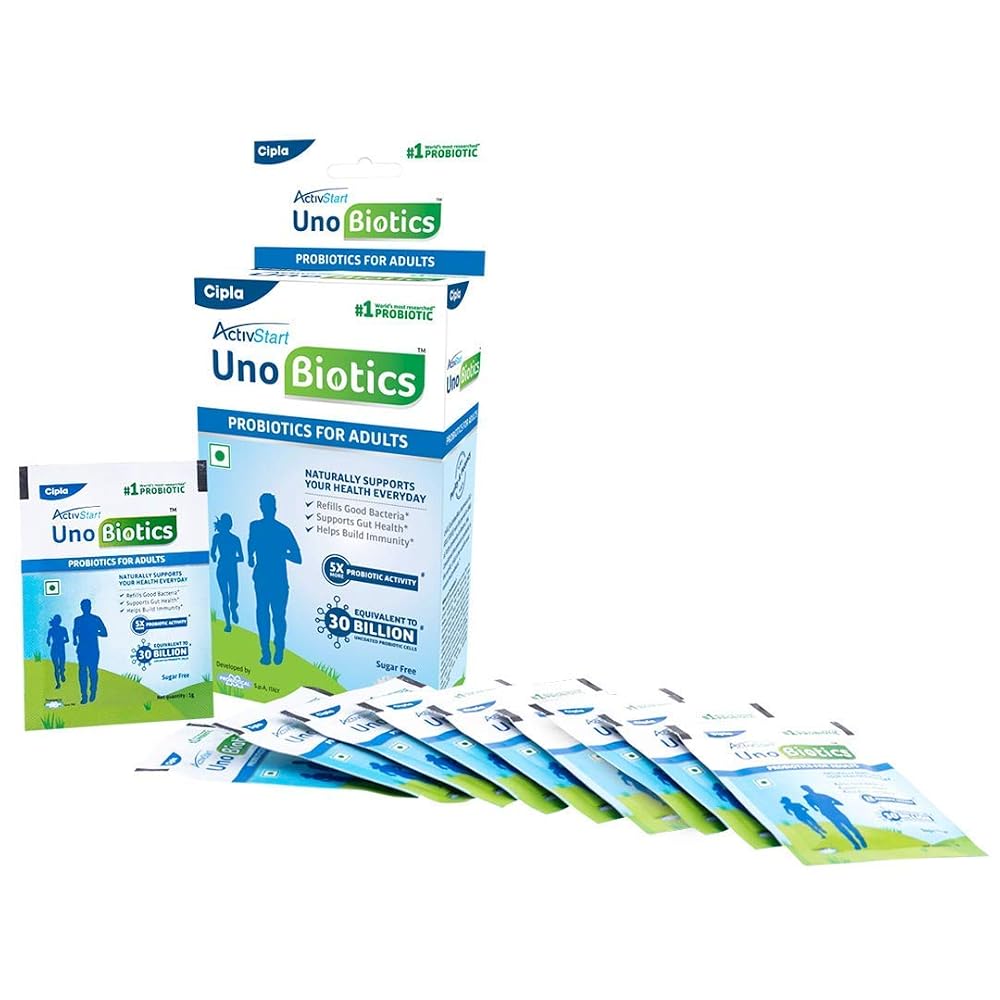 Cipla ActivStart Unobiotics Probiotic Powder - 10 Sachets
