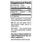 Mt. Angel Vitamins Everyday Liquid Sunshine Vitamin D3 Drops - 1 Fl Oz - image 2