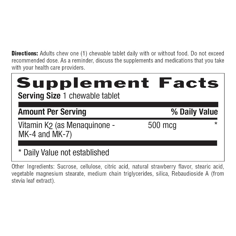 Country Life Vegan K2 Complex 500 mcg Bone Health - 60 Tablets - image 6