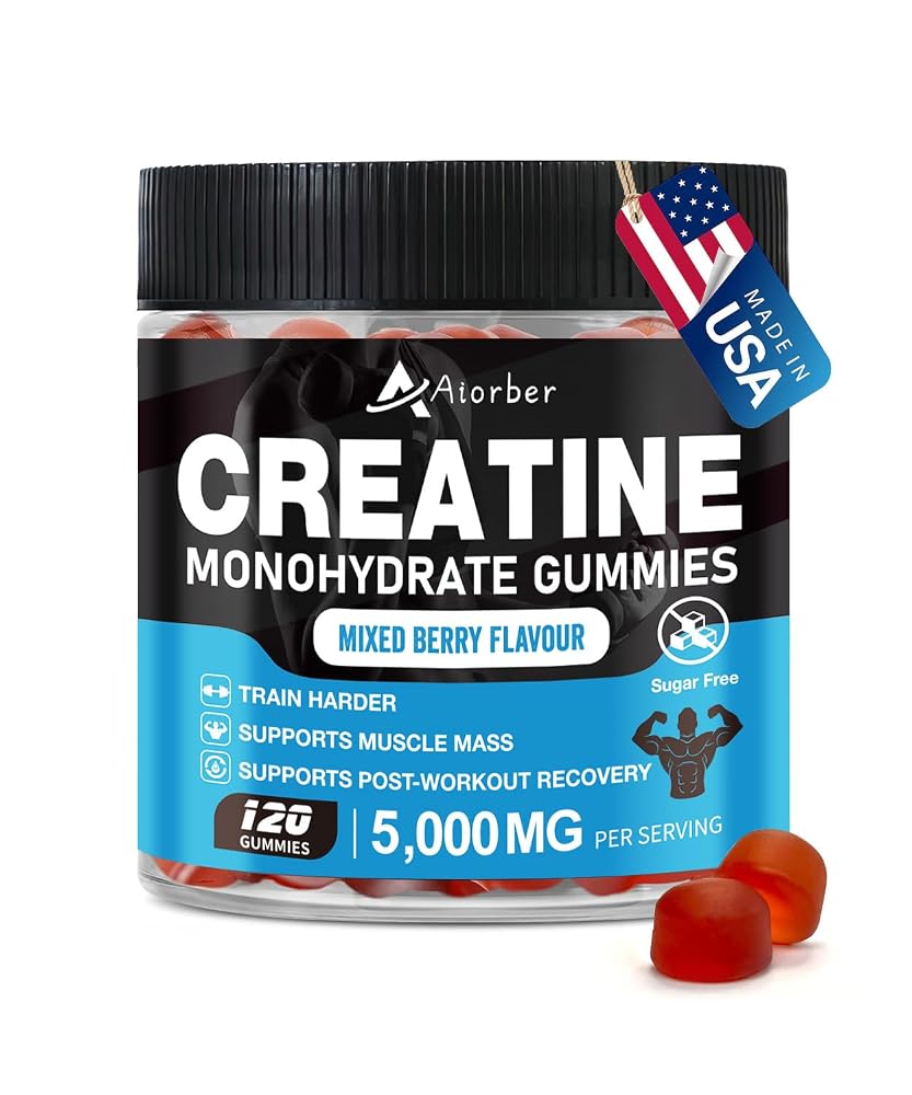Aiorber Creatine Monohydrate Gummies - 120 Count