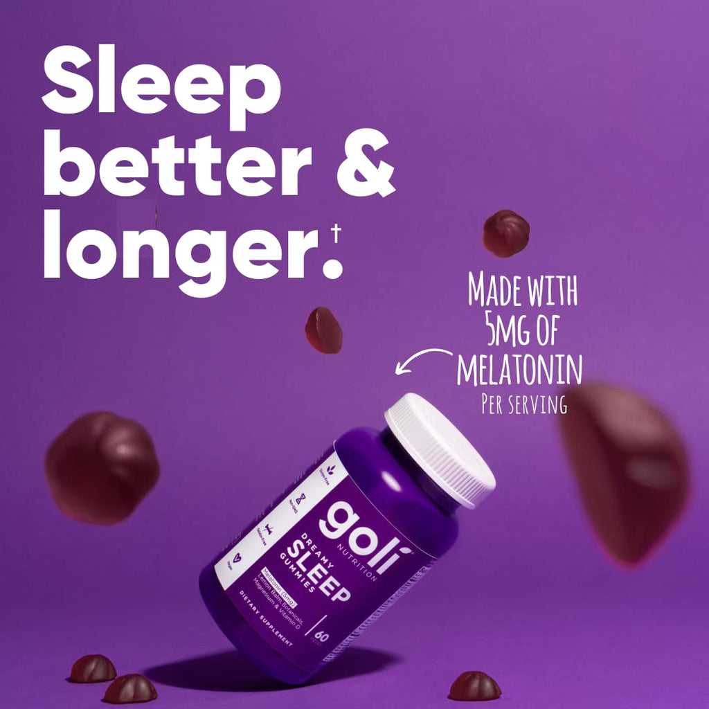 Goli Gummy Melatonin 5Mg Vegan, Glutenfree Bottle Yes