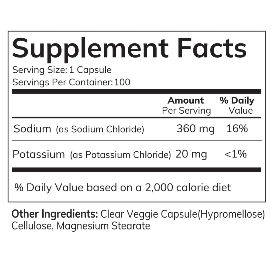 HEALTH BY PRINCIPLE Electrolyte Capsules Sodium & Potassium – 100 Vegan Capsules - image 6