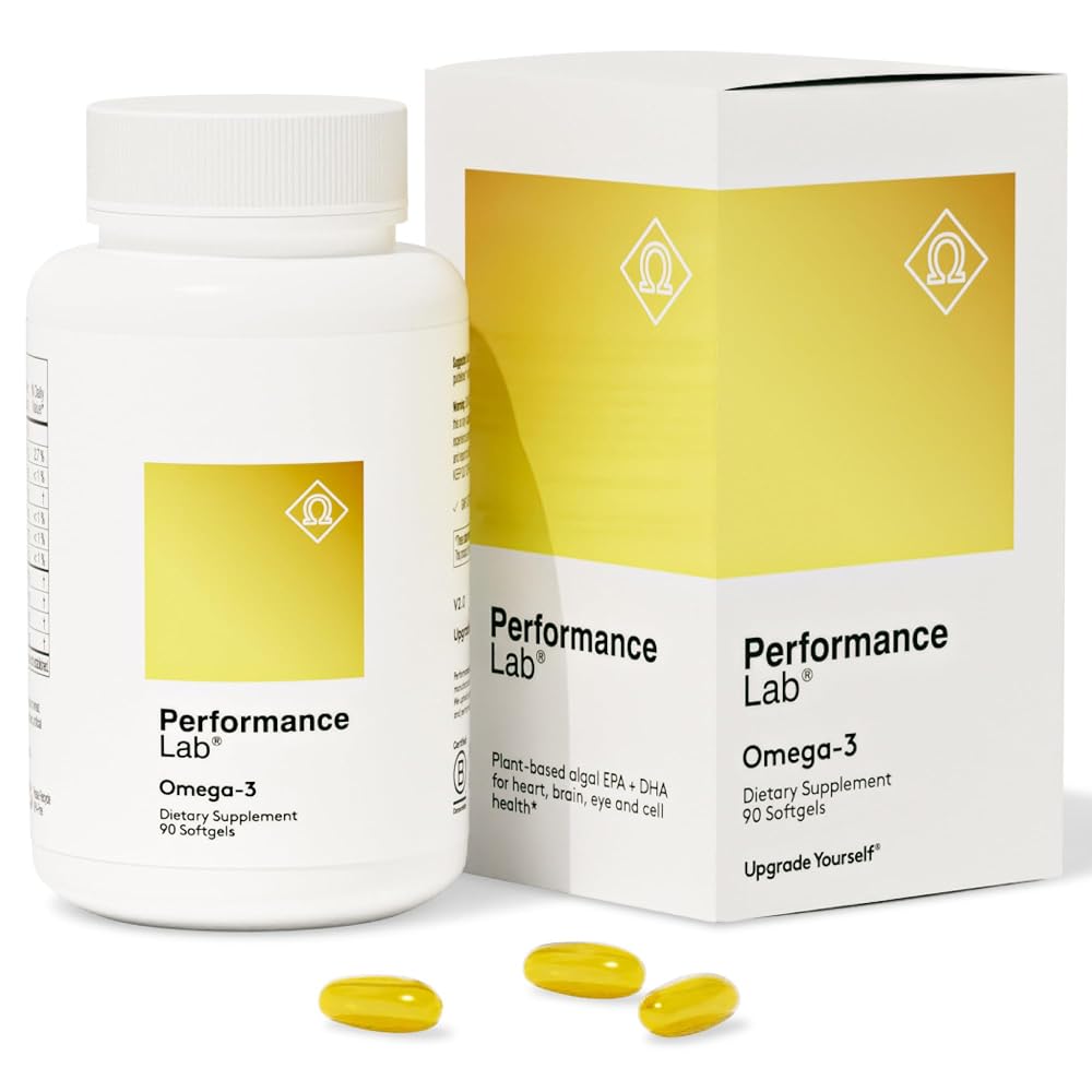 Performance Lab Omega-3 from Algae Supplement - 90 Softgels