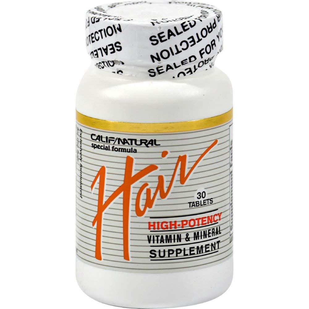 California Natural Hair Vitamin & Mineral Tablets - 180 Count
