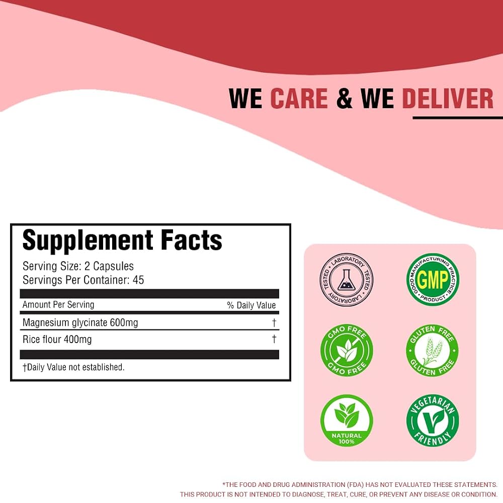iMeMyself Magnesium Glycinate 90 Capsules - Muscle Support - image 7
