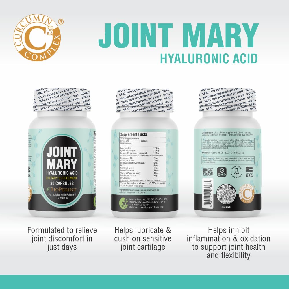 JOINT MARY Hyaluronic Acid Joint Support - 30 Capsules - image 4