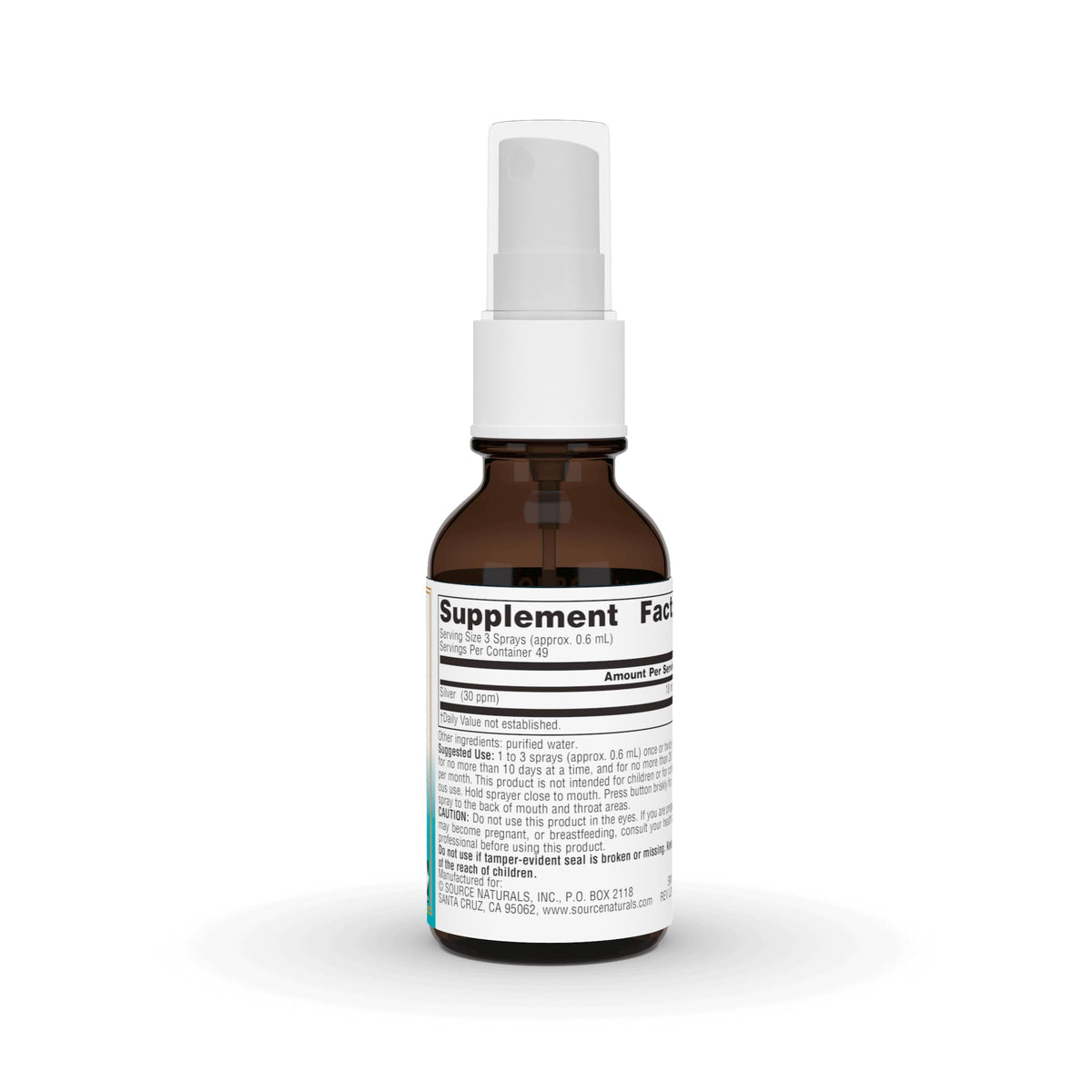 Source Naturals Wellness Colloidal Silver Throat Spray - 1 Fl Oz - image 2