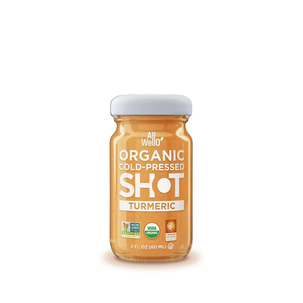 ALLWELLO Cold-Pressed Ginger Shot, 60 mL, USDA Organic, NONGMO