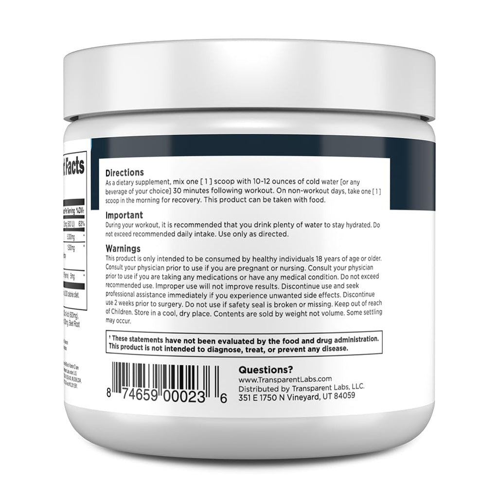 Transparent Labs Creatine HMB - Creatine Monohydrate Powder with HMB