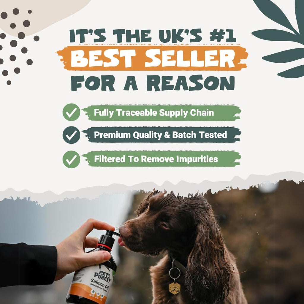 Pets Purest Salmon Oil for Dogs, Cats & Pets - 32 Fl Oz - image 4