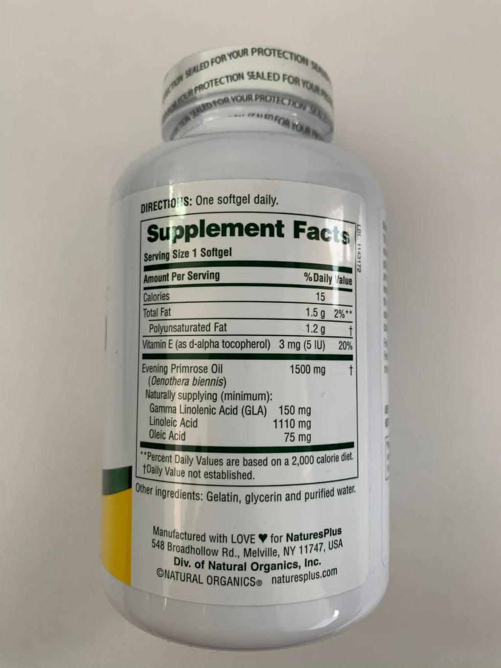 NaturesPlus Ultra EPO 1500 Evening Primrose Oil - 90 Softgels - image 8