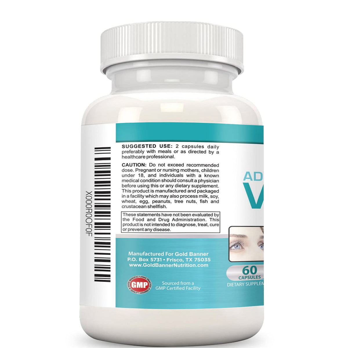 Gold Banner Lutein Eye Vitamins Vision Support Complex - 60 Capsules - image 3