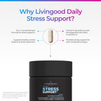 Livingood Daily Stress Support Supplement with Ashwagandha - 60 Capsules - image 3
