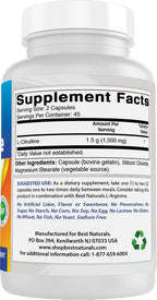Best Naturals L-Citrulline Capsules - 1500mg/Serving - Non-GMO - image 8