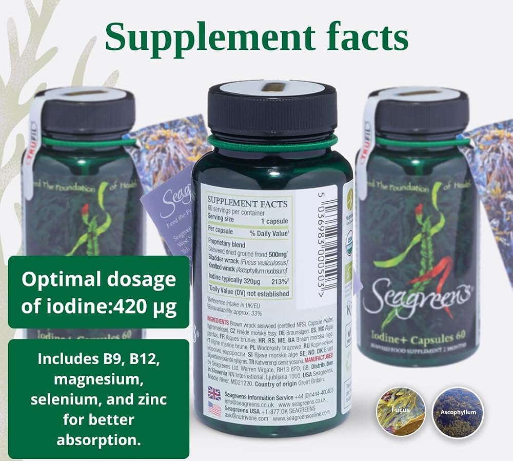 Seagreens Everyday Iodine+ - 60 Capsules - image 5