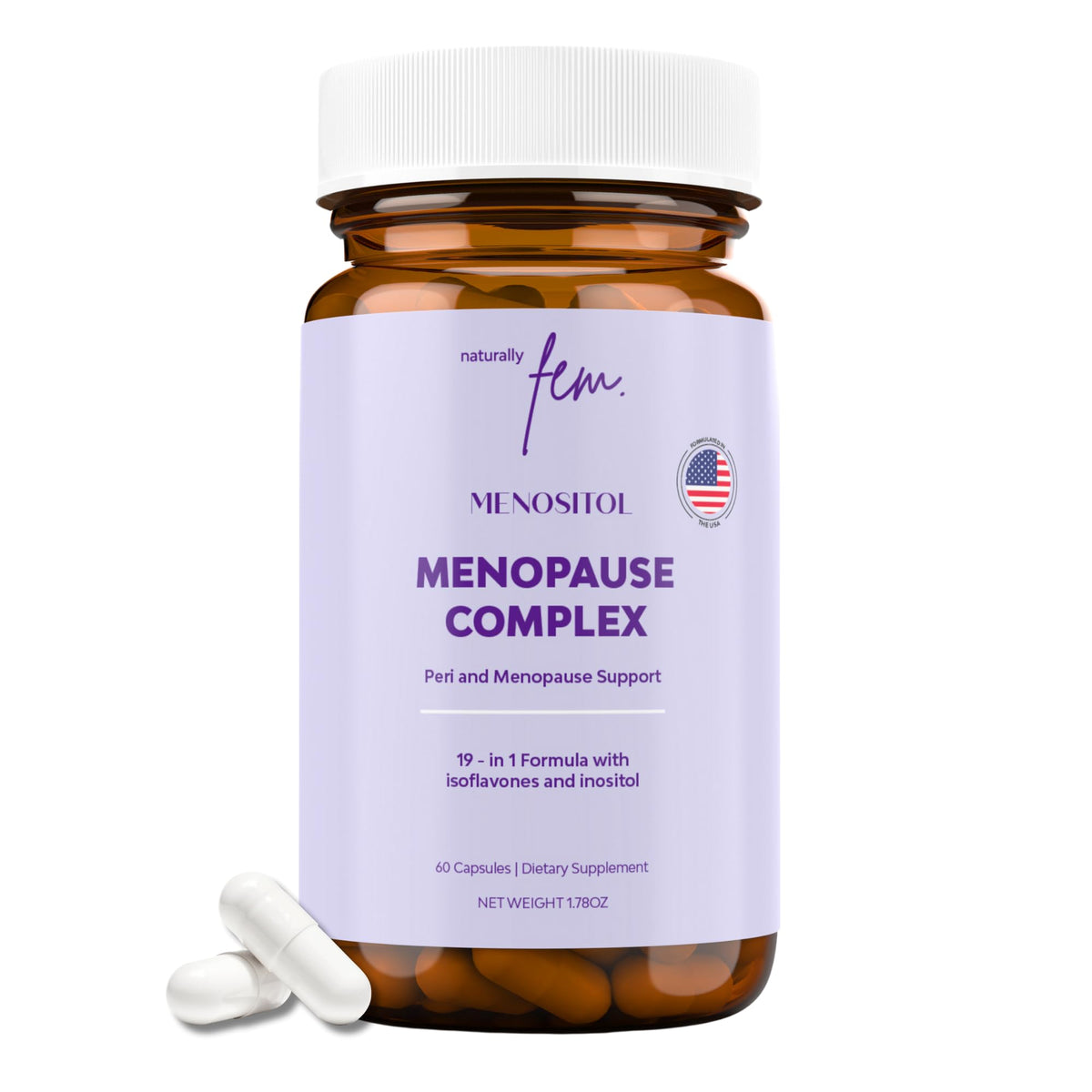 QSTA Inositol FEM Menositol 19-in-1 Menopause Support - 60 Capsules