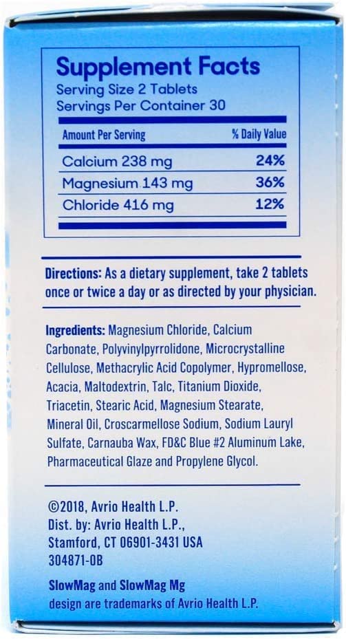Slow-Mag Magnesium Chloride with Calcium - 120 Tablets - image 7