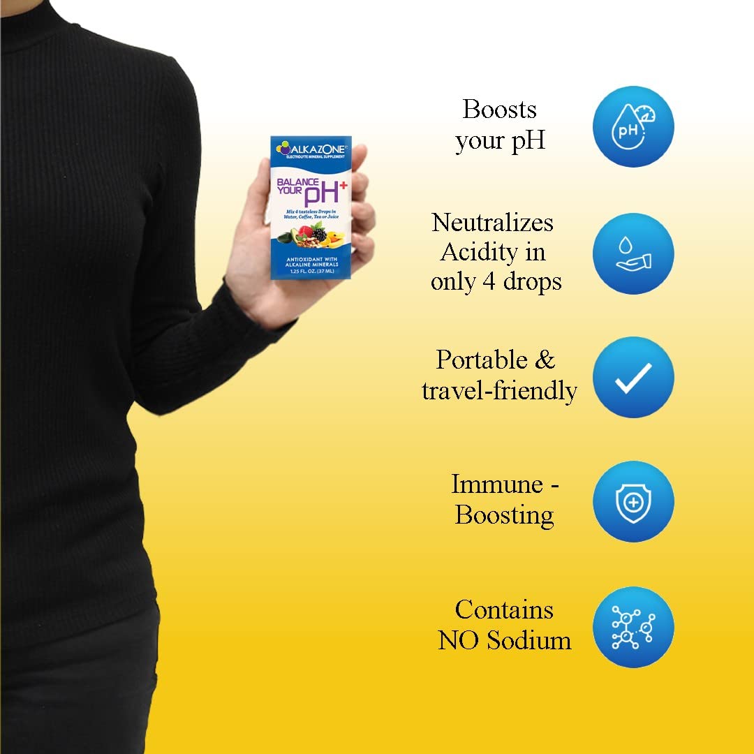 Alkazone Balance Your pH Plus Antioxidants Alkaline Mineral Drops - 1.25 Fl Oz - image 3
