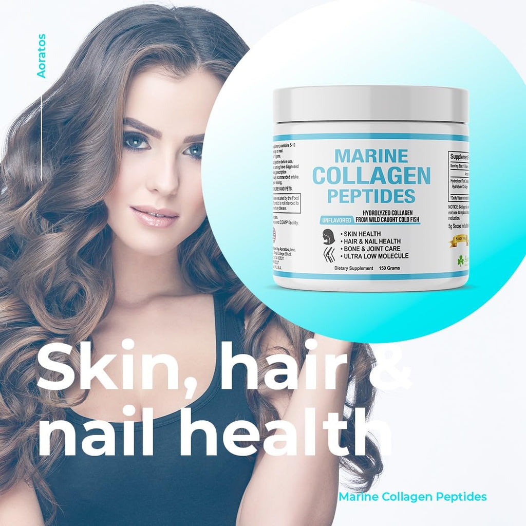 Aoratos Marine Collagen Peptides Powder - 150g - image 2