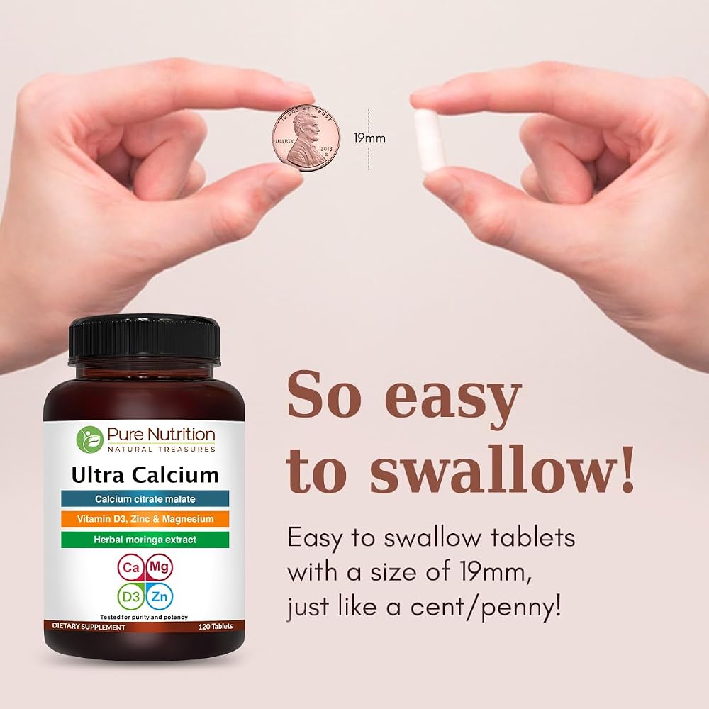 Pure Nutrition Ultra Calcium 1000mg with VIT D3 + K