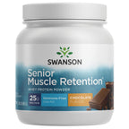 Swanson Senior Muscle Retention Whey Protein Powder, Chocolate