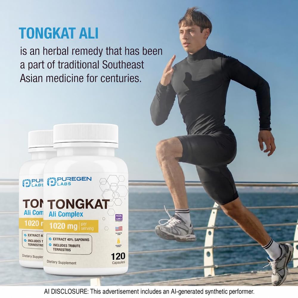 Puregen Labs Tongkat Ali Extract 200:1 Men's Health Support - 240 Capsules - image 6