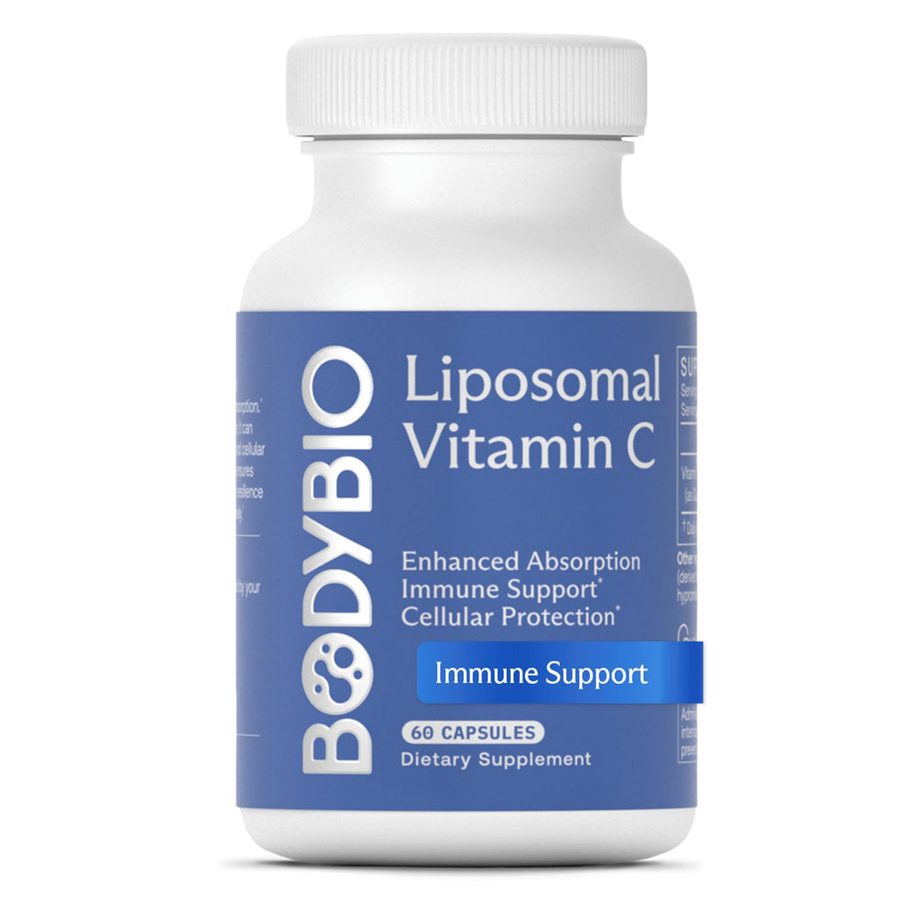 BodyBio Liposomal Vitamin C for Immune Support - 60 Capsules