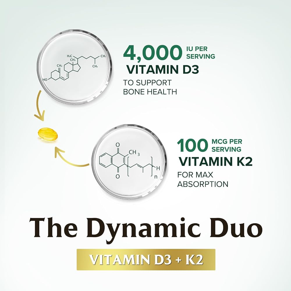 Nature's Nutrition Vitamin D3 4000 IU 100mcg Per Serving - Extra