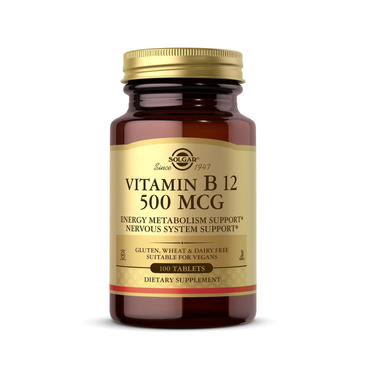 Solgar Vitamin B-12 500mcg - 100 Tablets