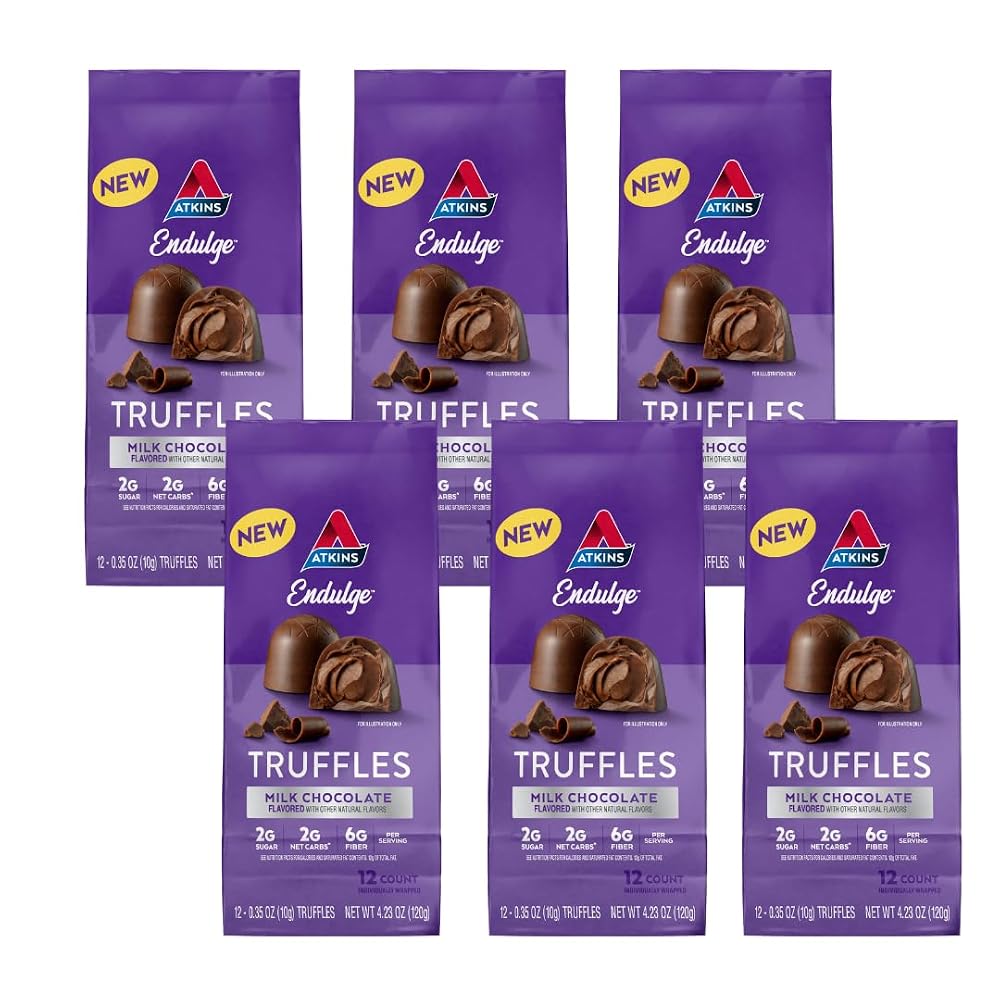 Atkins Endulge Milk Chocolate Truffles - 72 Count