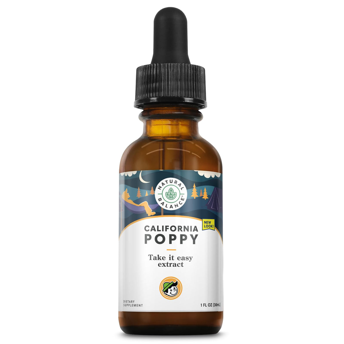 Natural Balance California Poppy Extract Herbal Supplement - 1 Fl Oz