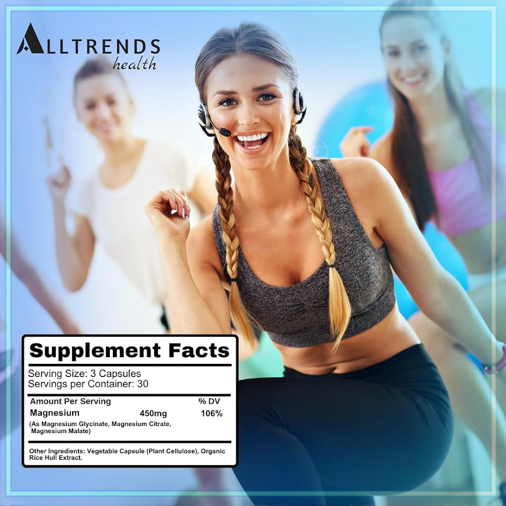 AllTrends Health Triple Magnesium Complex 450mg - 90 Capsules - image 5
